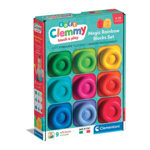 Clementoni Soft Clemmy-Dog & Welpe – Weiche Bausteine Mit Hundefigur, Ab 6 Monaten, Mehrfarbig