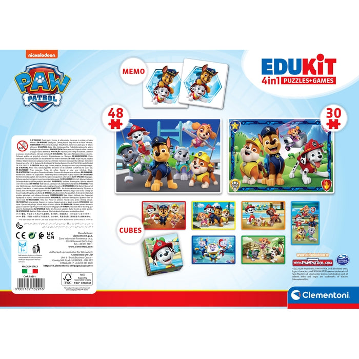 Clementoni Paw Patrol Puzzle 2x60 Teile – Je 27x19 Cm – Für Kinder Ab 4 Jahren – Fördert Konzentration & Motorik