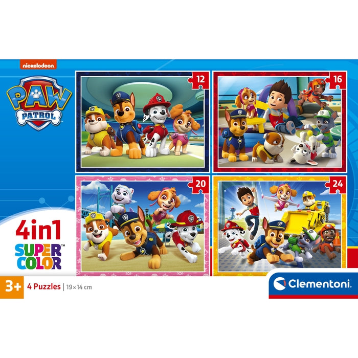 Paw Patrol - 1x12 + 1x16 + 1x20 + 1x24 teile