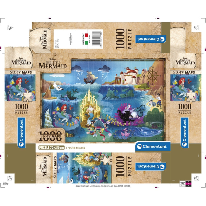 Disney Maps Little Mermaid - 1000 teile