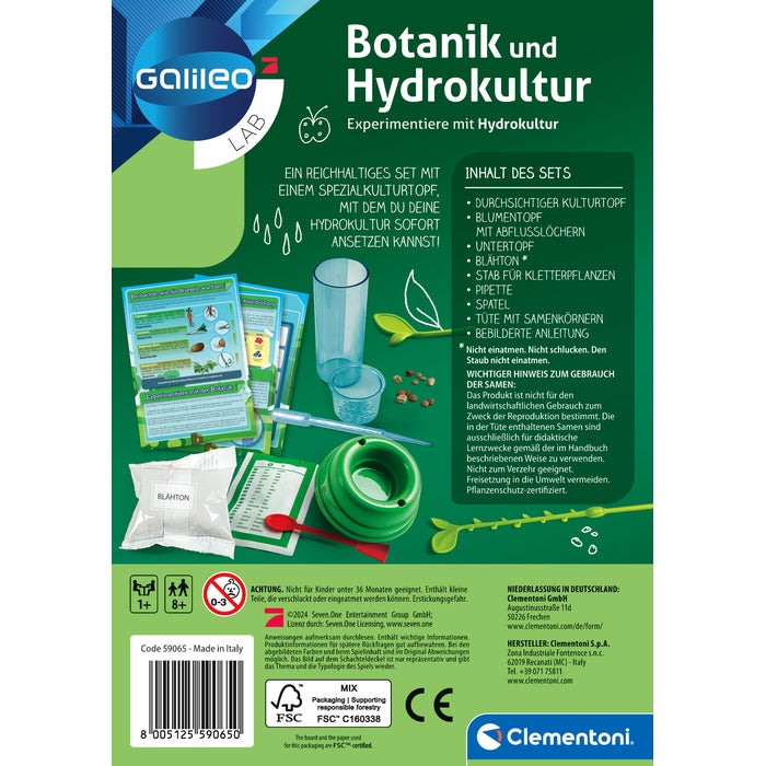 Botanik und Hydrokultur