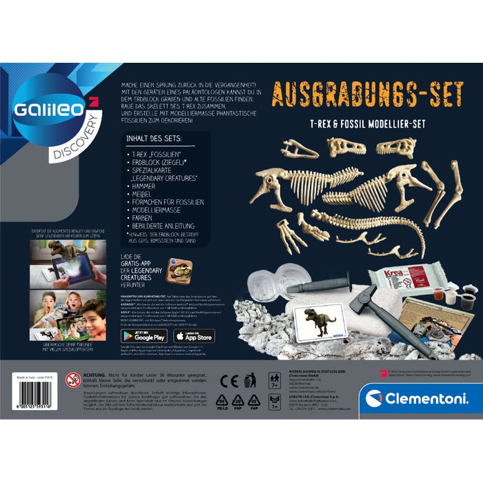 Ausgrabungs-Set T-Rex & Fossil Modellier-Set