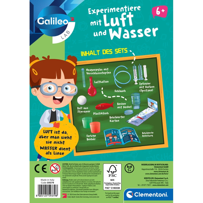 Experimentiere mit Luft und Wasser