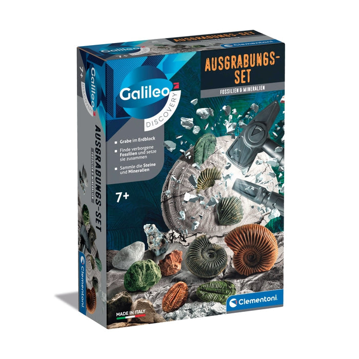 Austrabungs-Set Fossilien & Mineralien