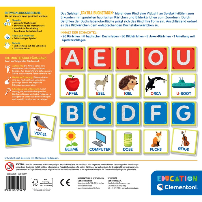 Taktile Buchstaben (Montessori) Clementoni DE