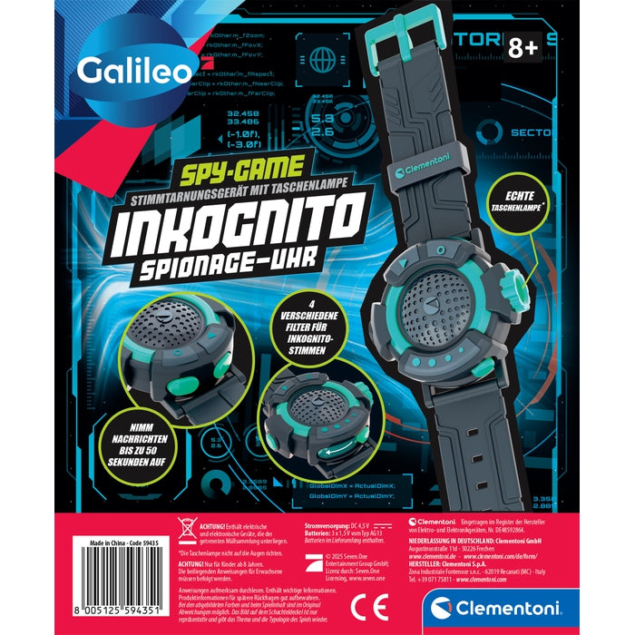 Inkognito Spionage-Uhr